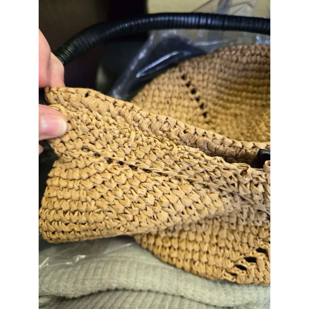 NWT The Large Camren Straw Bag Natural Multi - Picture 4 of 4